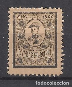Timbres: sello carlista 1900 DOÑA BERTA DE ROHAN nuevo(*)
